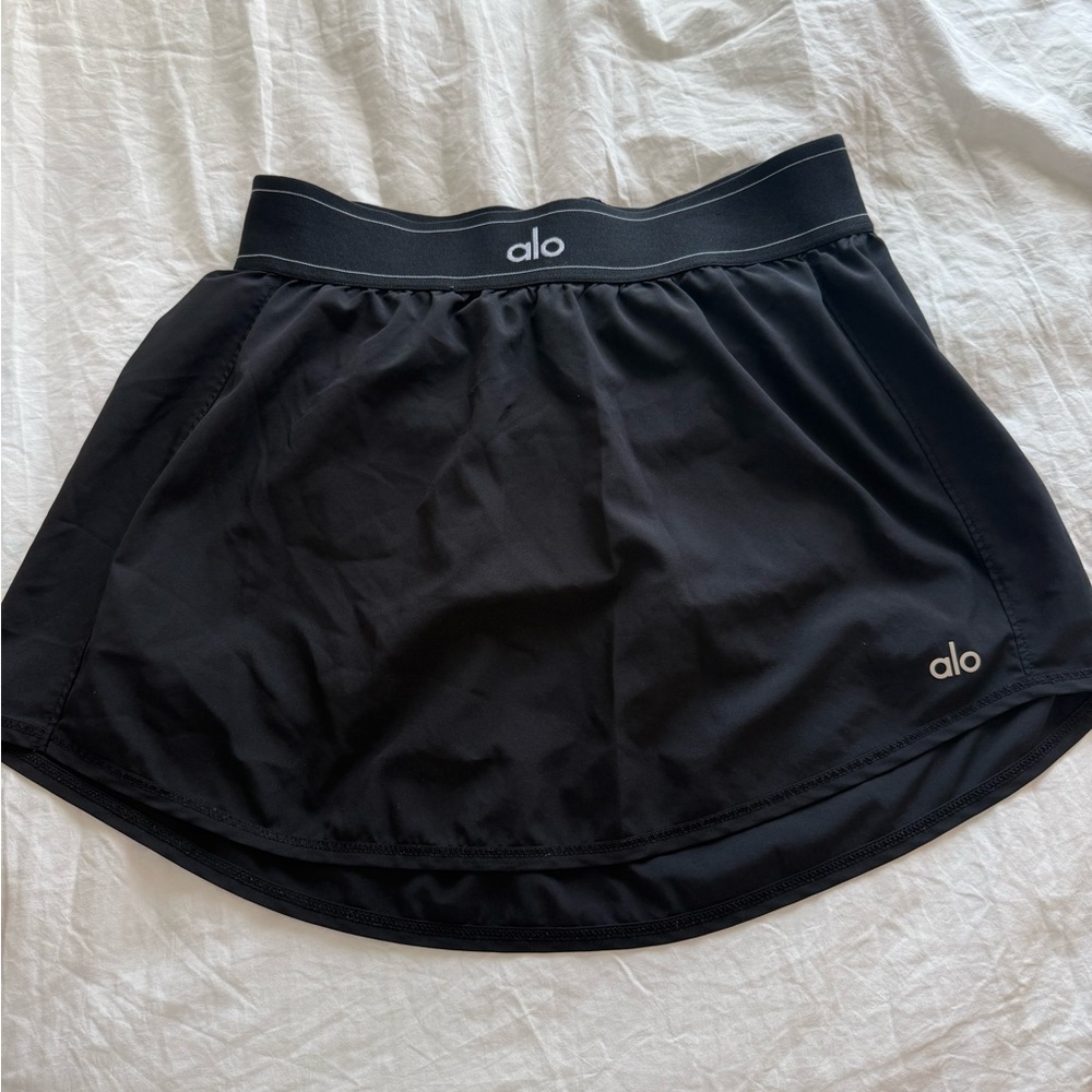 Alo Match Point Tennis Skirt Black Size small